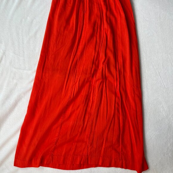 LOFT Red Maxi Skirt - Picture 6 of 6